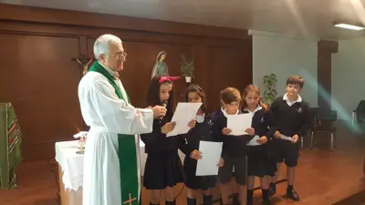 Comenzamos el curso: Eucaristía de inicio de curso, 3º y 4º de Primaria, foto 18 de 63