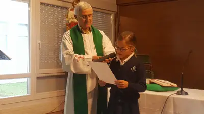 Comenzamos el curso: Eucaristía de inicio de curso, 3º y 4º de Primaria, foto 32 de 63