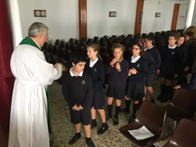 Comenzamos el curso: Eucaristía de inicio de curso, 5º y 6º de Primaria, foto 12 de 56
