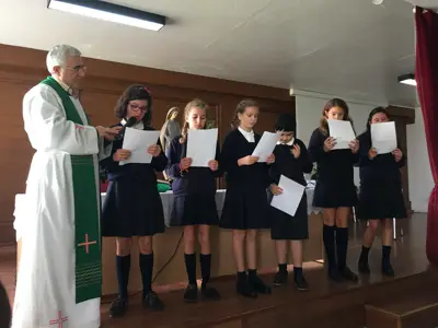 Comenzamos el curso: Eucaristía de inicio de curso, 5º y 6º de Primaria, foto 29 de 56