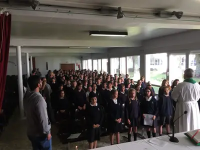Comenzamos el curso: Eucaristía de inicio de curso, 5º y 6º de Primaria, foto 37 de 56
