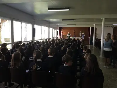 Comenzamos el curso: Eucaristía de inicio de curso, 5º y 6º de Primaria, foto 43 de 56