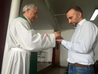 Comenzamos el curso: Eucaristía de inicio de curso, 5º y 6º de Primaria, foto 44 de 56