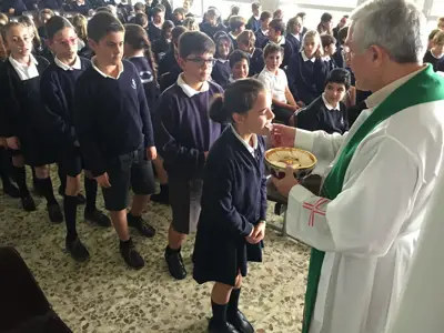 Comenzamos el curso: Eucaristía de inicio de curso, 5º y 6º de Primaria, foto 4 de 56