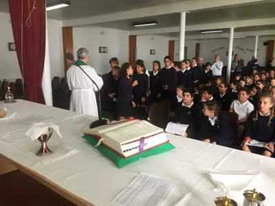 Comenzamos el curso: Eucaristía de inicio de curso, 5º y 6º de Primaria, foto 50 de 56