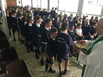 Comenzamos el curso: Eucaristía de inicio de curso, 5º y 6º de Primaria, foto 5 de 56