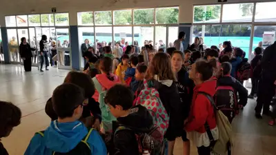 Primera foto de Excursión de 3º y 4º de Primaria a Marcelle. Curso 2017-18